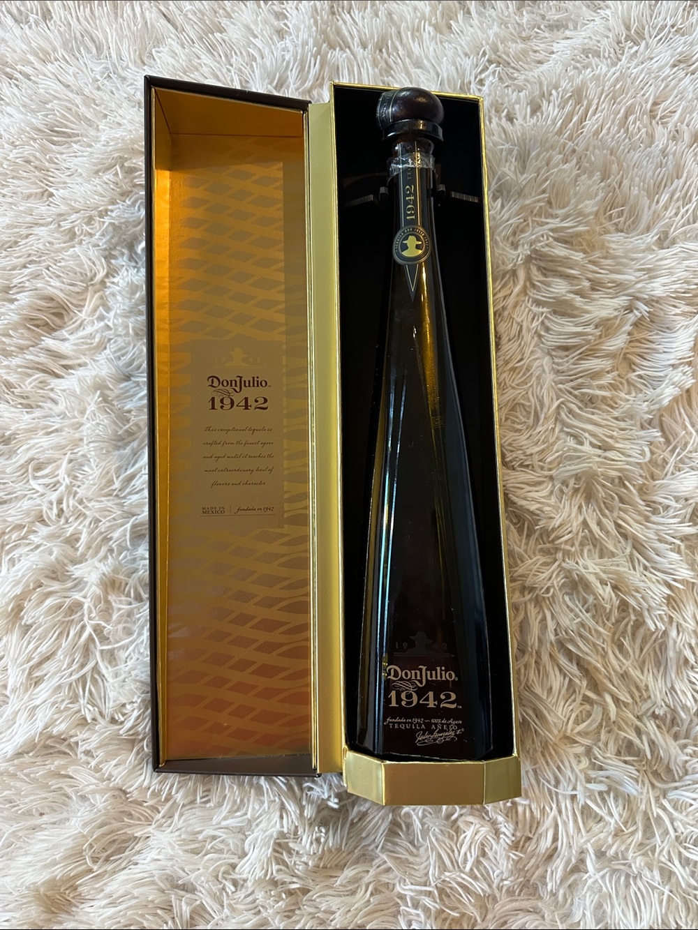 Don Julio 1942 empty Bottle with original box